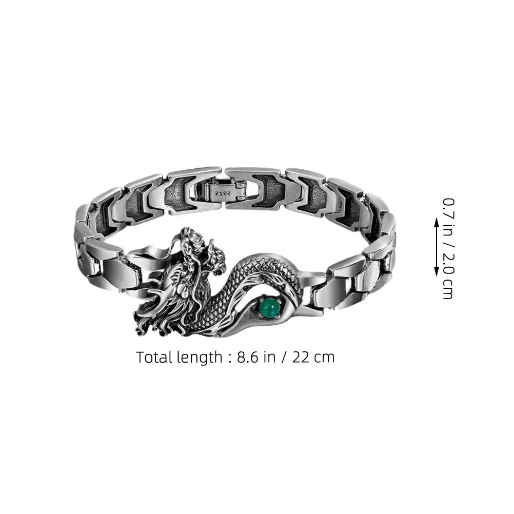 سوار تنين متين مصنوع من مادة صلبة عصرية لتزيين المعصم والمجوهرات الجمالية هدية مثالية للنساء