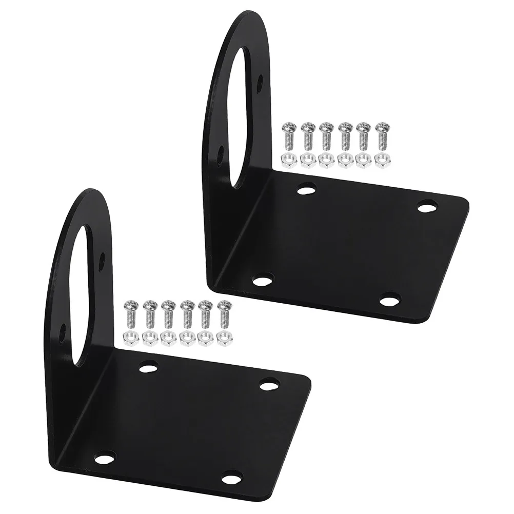 2Pcs Dc Motor Bracket Heavy Duty L-Shaped Mounting Bracket for DIY Robotics Rc Cars Gear Motors Stepper Motor Holder Stable