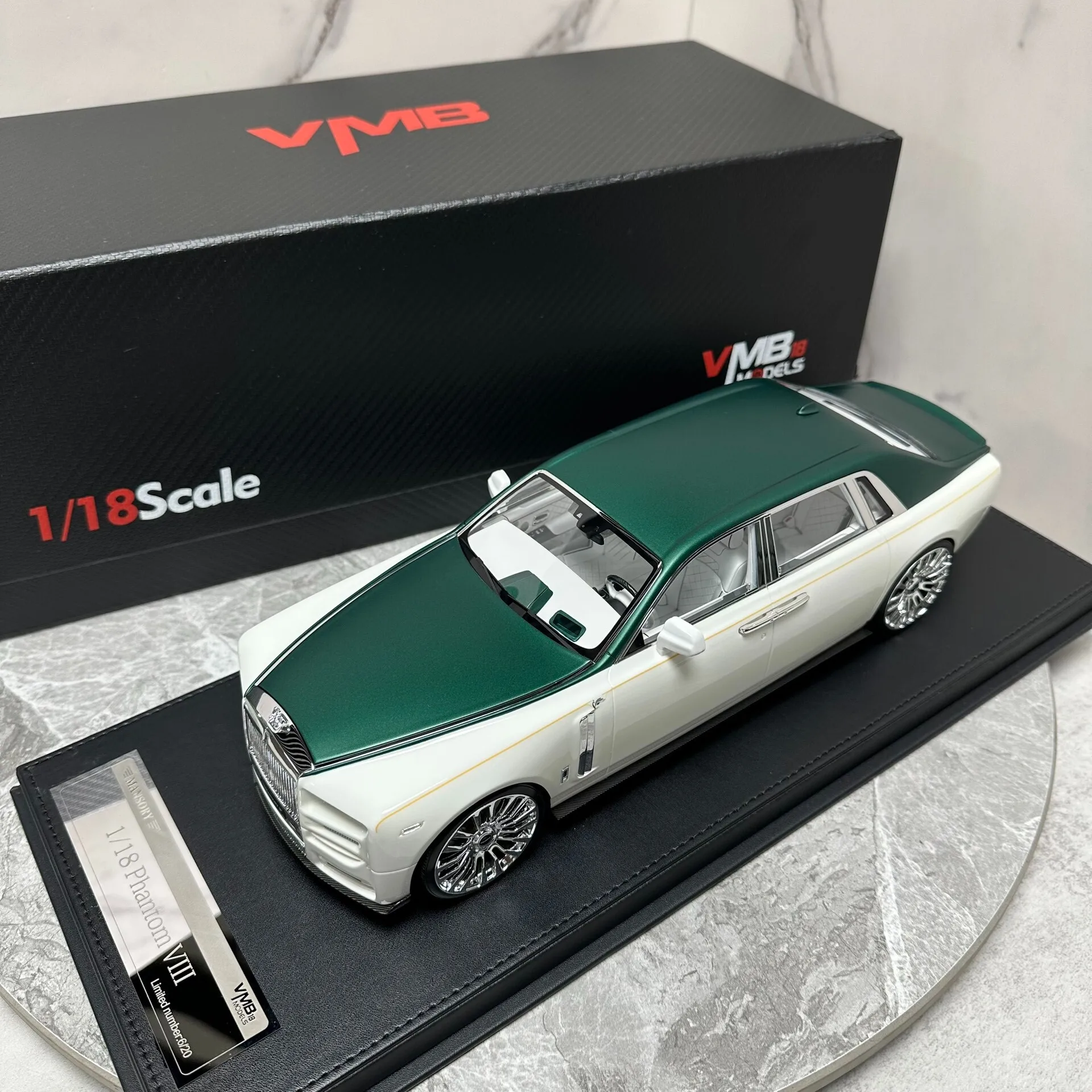 VMB 1:18 Rolls Phantom VIII Mansory Simulation Limited Edition Resin Metal Static Car Model Toy Gift