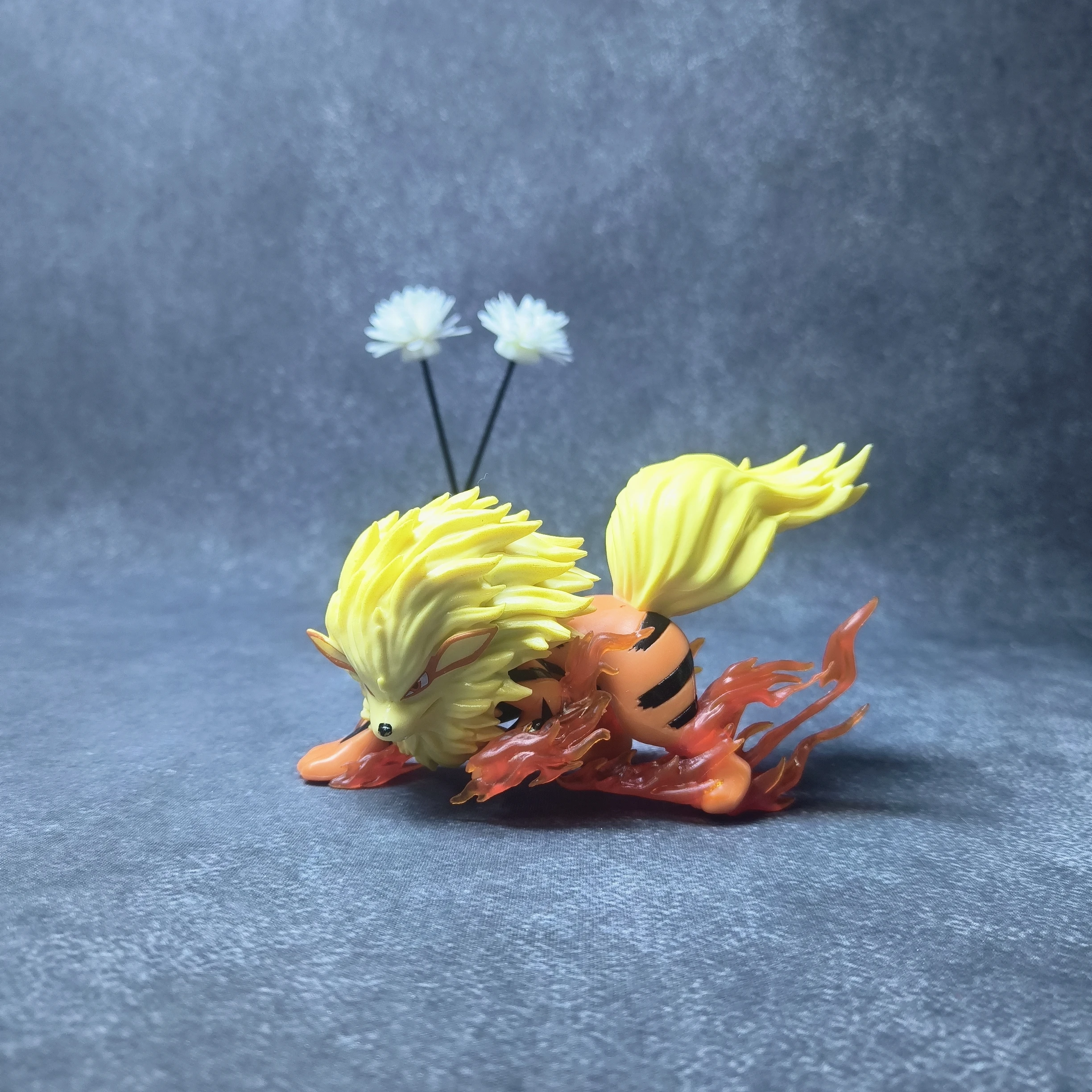 Pokemon Anime Figurine Arcanine And Growlithe Model Kawaii Decoration Doll Toys Gk Statue Collectible Ornament Gift - view 4