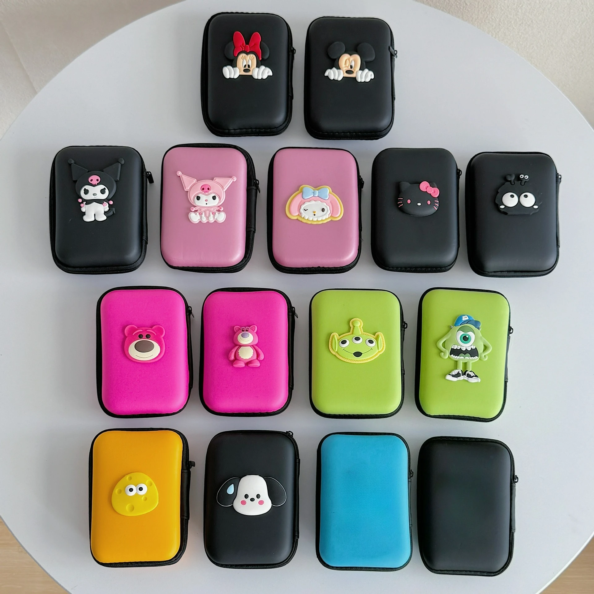 

Cartoon Headphone Portable Storage Bag Data Cable Packing Cube,Waterproof Headphone Storage Bag,EVA Protective Case For Travel