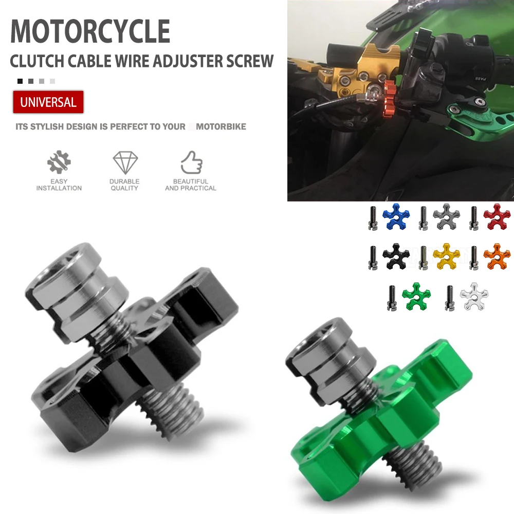 

Motorcycle Clutch Brake Cable Wire Adjuster M8*1.25 Screw for Spirit Beast for CFMOTO for VOGE for Benelli for Honda 2022-2024