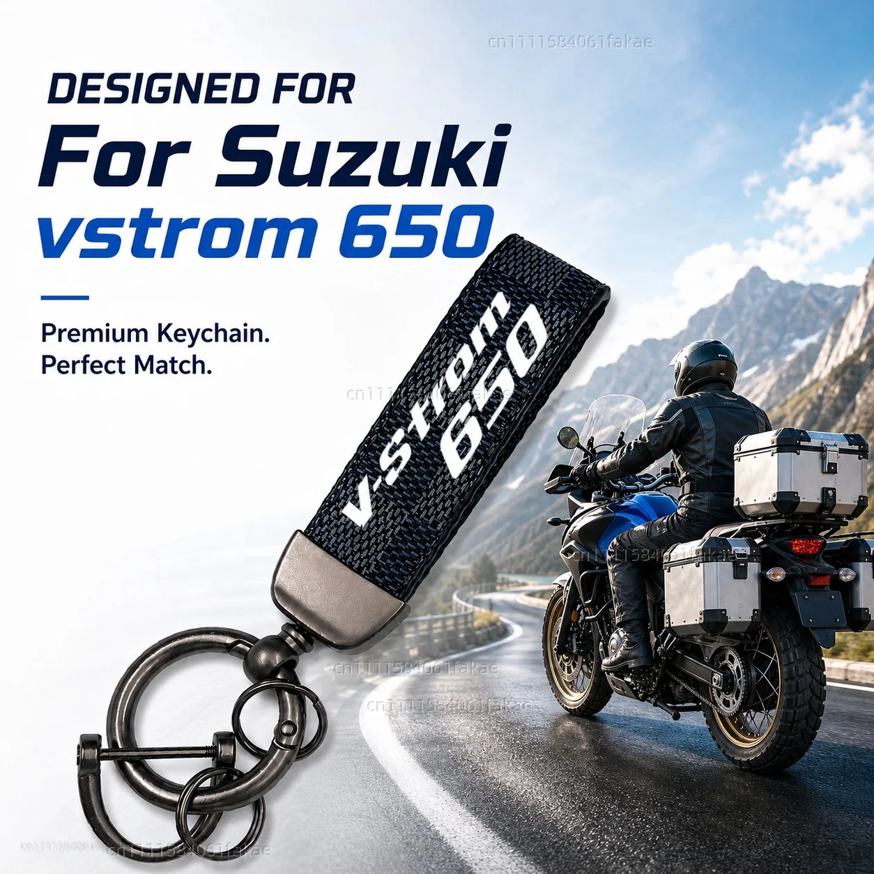 For Suzuki vstrom 650 DL650 650XT v-strom 650 xt vstrom650 dl 650 Motorcycle Keychain Custom Logo Gift for Rider Men Women