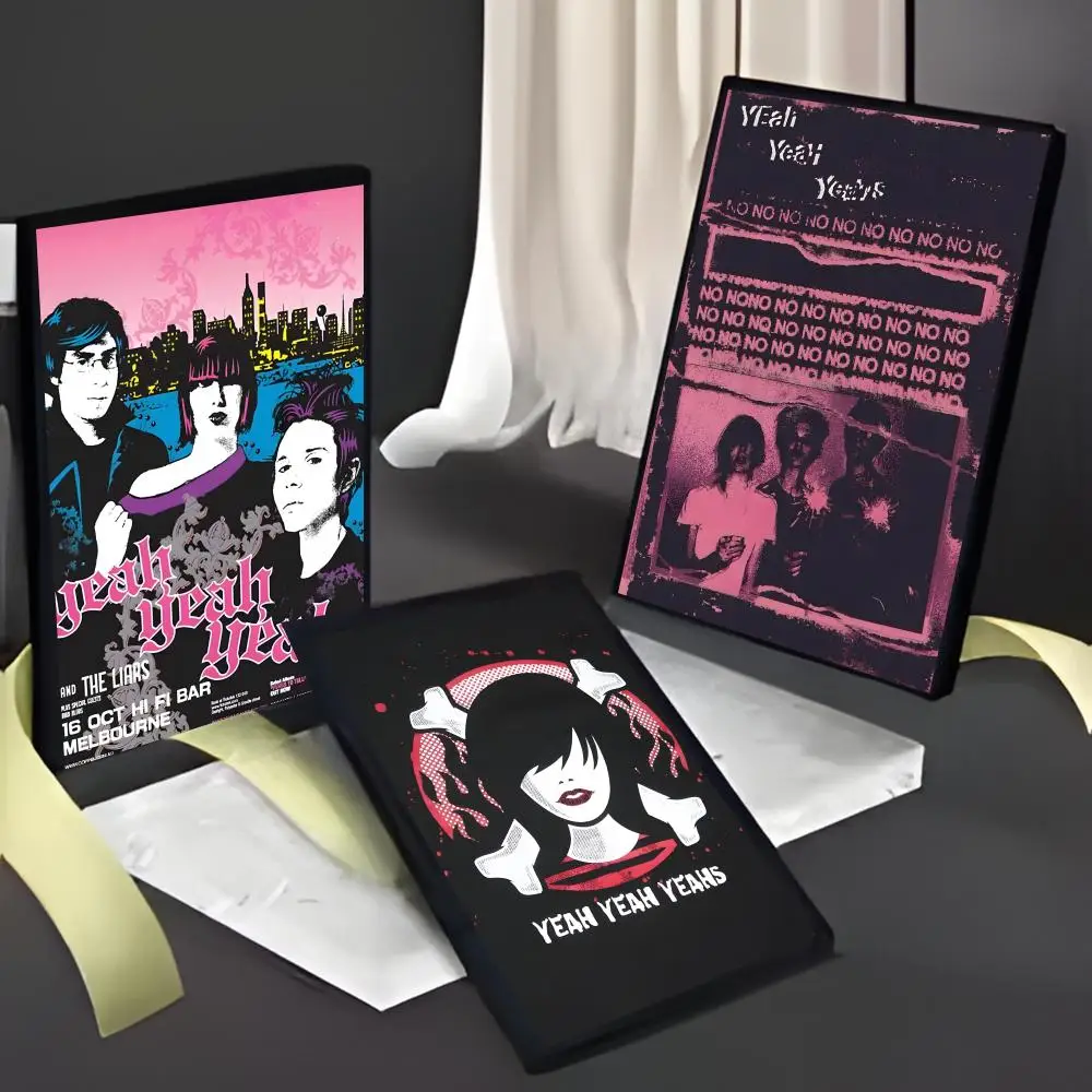 Punk Energetic Band Y-Yeah Yeah Yeahs Poster American Film Mural Home Childrens Room Wall Decor Print
