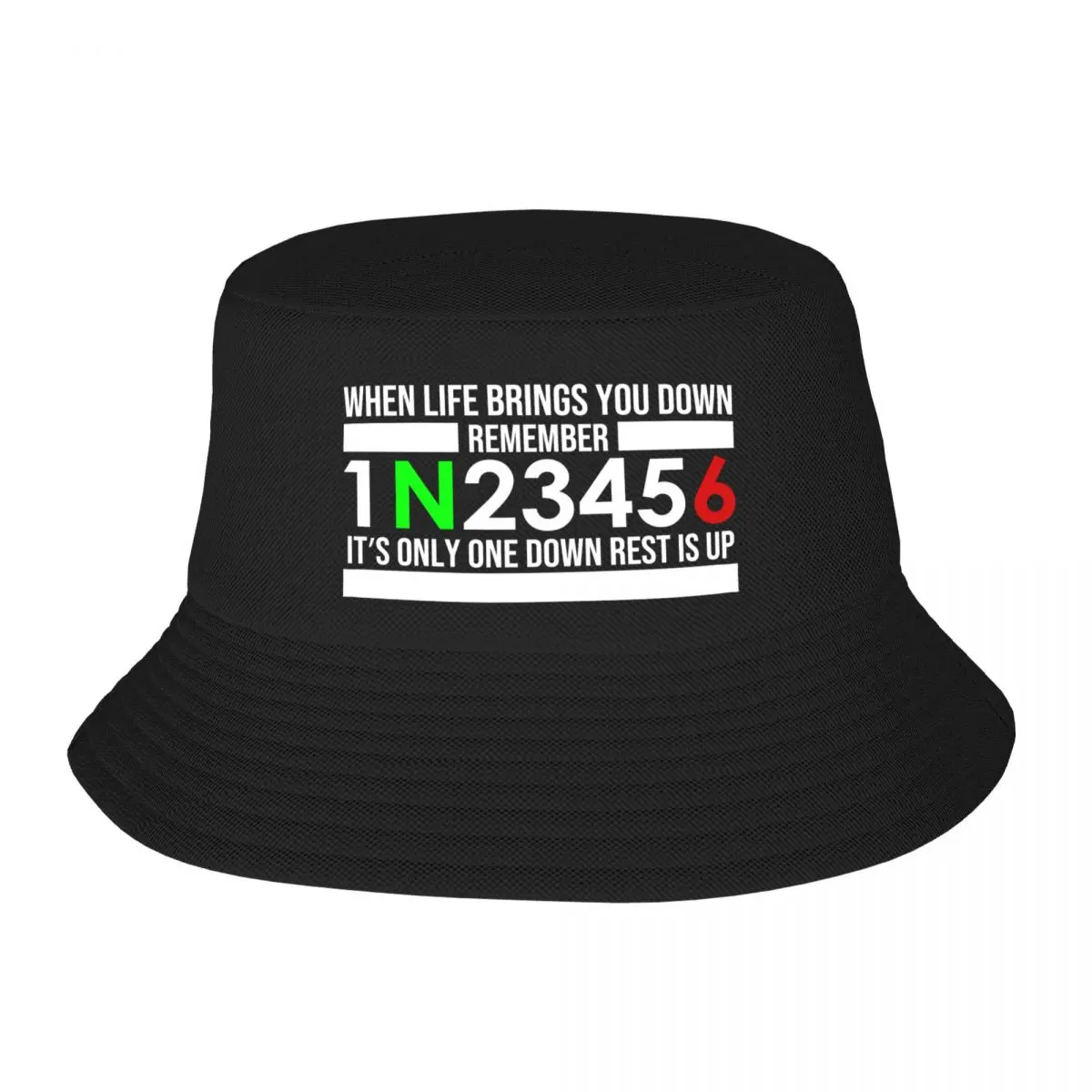 Custom Unisex 1N23456 Motorcycle Gear Bucket Hat Beach Sun Motocross Motor Sport Summer Camping Hats