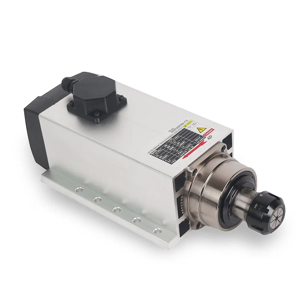 GDZ80x73-1.5kw 24000 Rpm 400HZ 220v  Er11 1.5kw air Cooled Spindle Motor