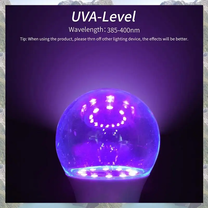 

2025 Trend 9Pcs 10W Ultraviolet UV Bulb Fluorescent Detection UV Lamp Black Light Blue Lamp E26 110V 220V For DJ Party Decoratio