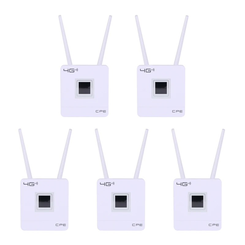 

5X 3G 4G LTE Wifi Router 150Mbps Portable Hotspot Unlocked Wireless CPE Router With Sim Card Slot WAN/LAN Port EU Plug