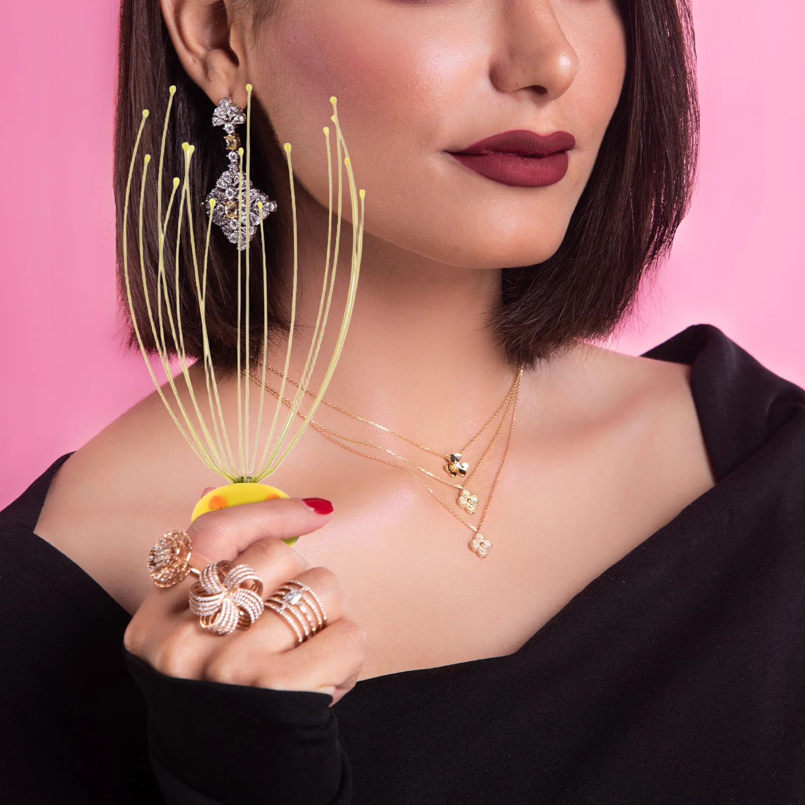 Alat Pijat Kepala Cakar Penggaruk Kulit Kepala Untuk Relaksasi, Alat Pijat Kepala Manual Untuk Kulit Kepala Leher Bahu, Lucu