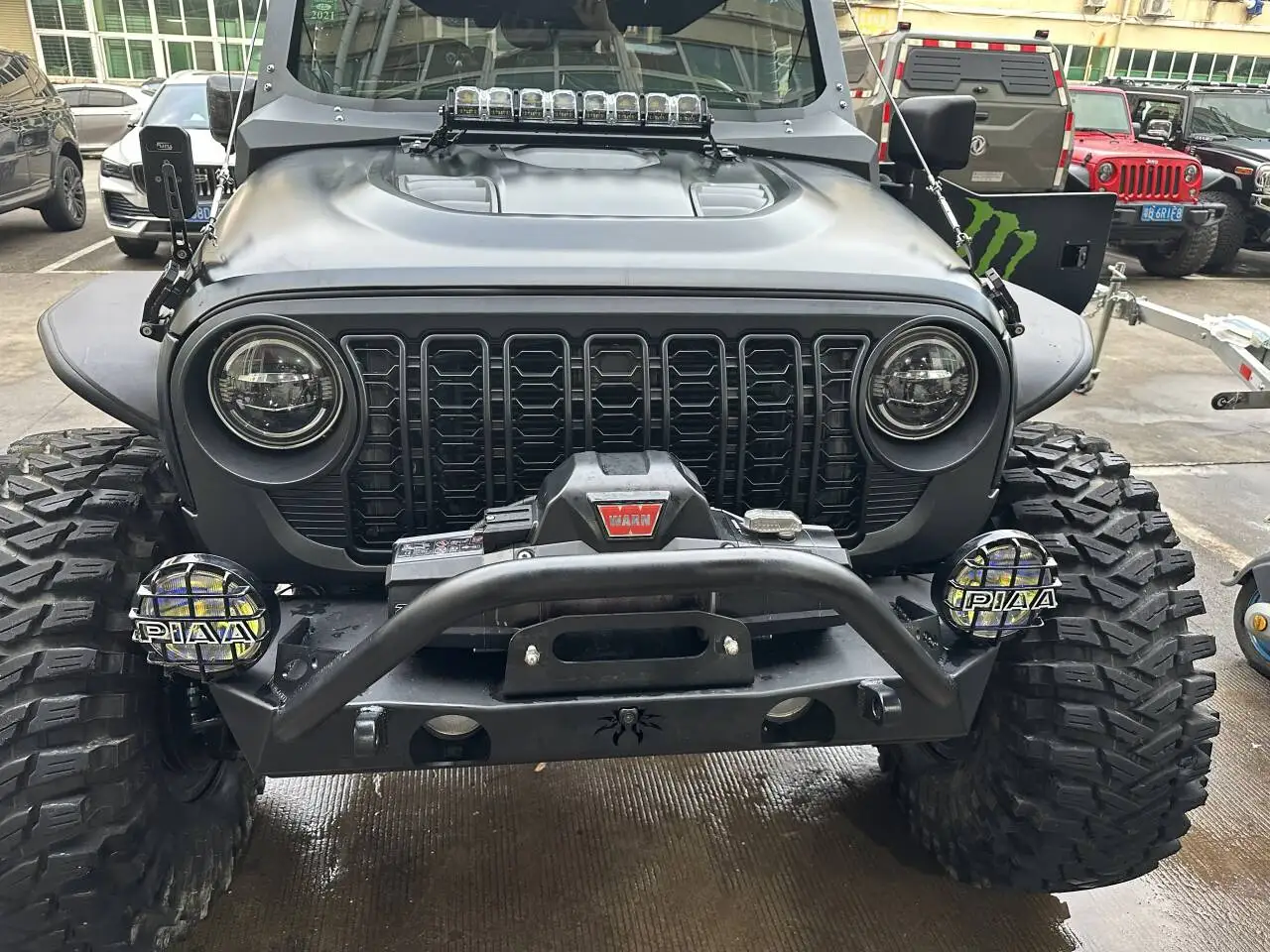 ABS グリル JK に JL スタイル 2024 新デザインフロントグリルジープ