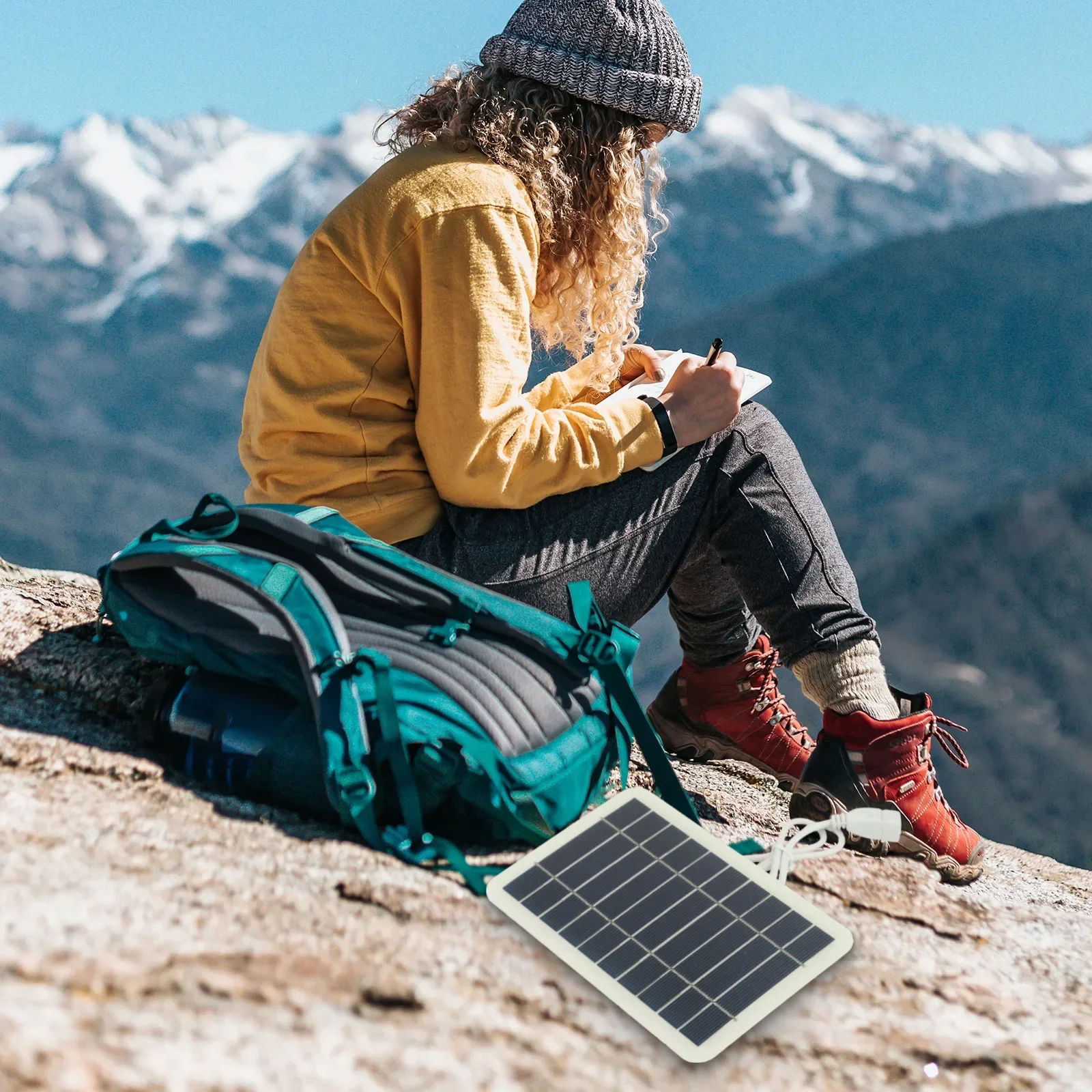 2W 5W 5V Wodoodporny przenośny panel słoneczny do telefonu komórkowego Camping Piesze wycieczki Ładowanie Część do majsterkowania do samochodów