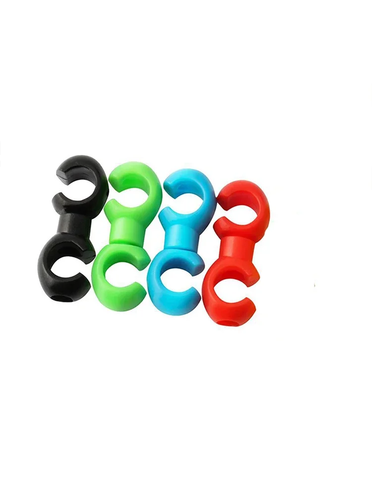 AliExpress NONE 10pcs Bicycle Shift Gear Cable Buckles Guide Line Clips Rotatable MTB Brake Cable Clips For Smooth Cycling Enhanced Performance