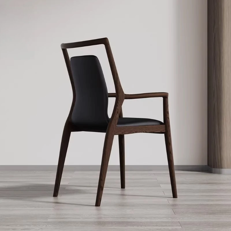 Cadeira de Café Retro Confortável para Quarto, Café e Restaurante, Móveis de Madeira para Cozinha, Cadeira de Café MH40KFY
