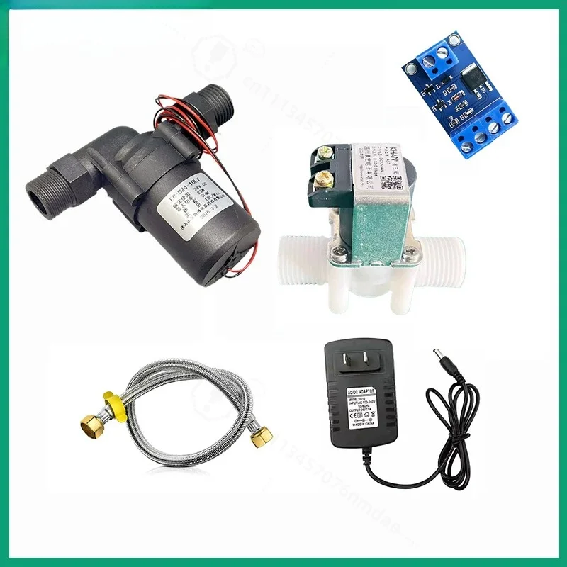 G1/2 External Thread Solenoid Valve, 4 Inch Water Inlet Valve for Fish Tank, Water Tank, Plumbing Control Projects