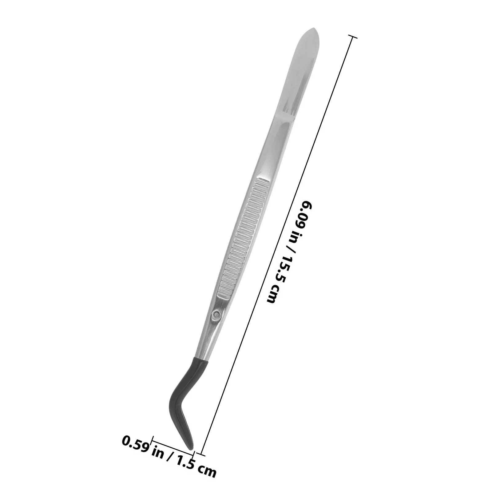 2 個ステンレス鋼スタンプピンセット曲がった先端クラフト用コイン収集ジュエリー作成つけまつげアプリケーター精密