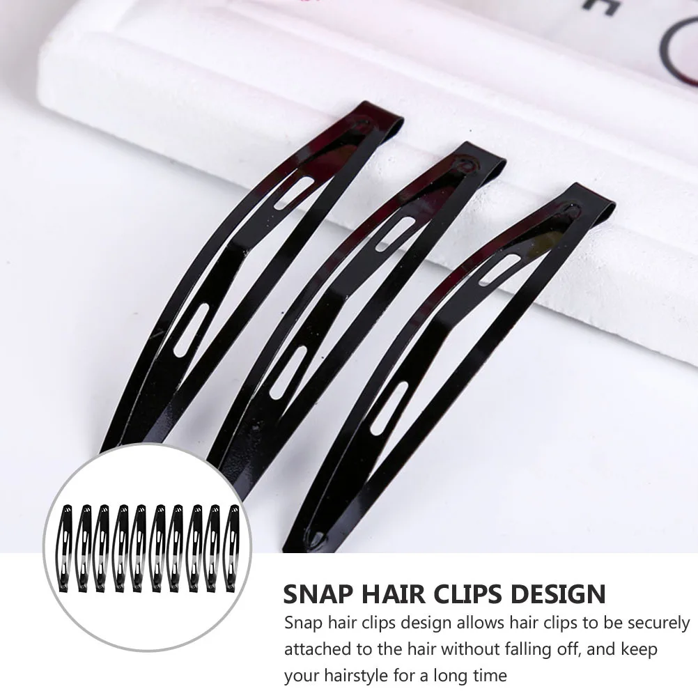 

60Pcs Drop-Shaped Hair Clips Alloy Snap Hairgrips Simple Styled Hair Accessories for Parties Weddings Decoration
