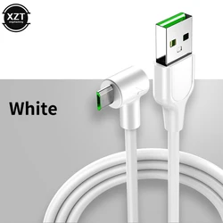 1PC Micro USB kabel 3A 90 stopni łokcia kabel danych ładowarka 1M 1.5M 2M szybki przewód ładowania dla Samsung Xiaomi telefon komórkowy