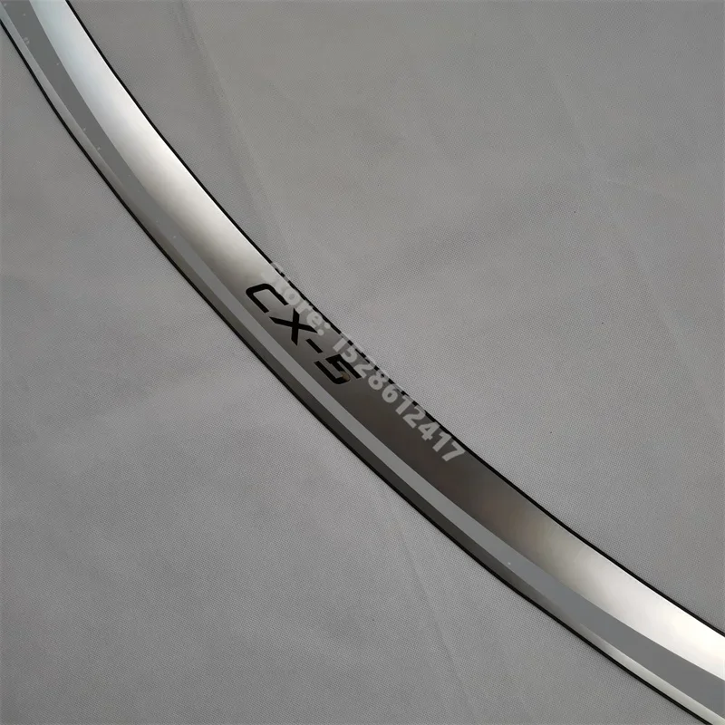 For MAZDA CX-5 CX5 2013 2014~2016 Trunk Trim Car Rear Bumper Protector Door Sill Cover Auto Sticker Styling Accessories