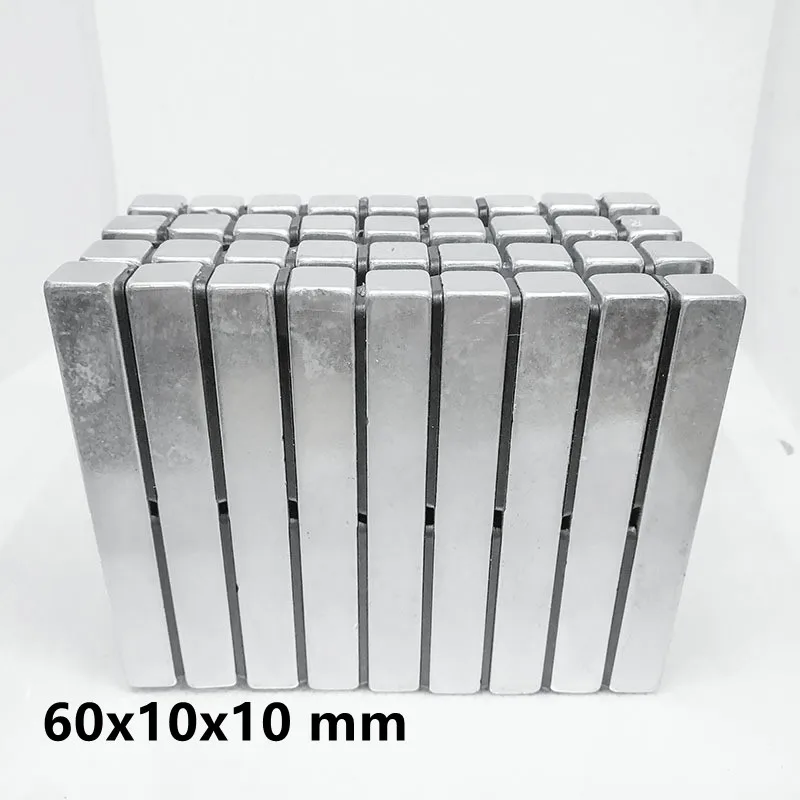 

1~10PCS 60x10x10 N35 Thick Strong Neodymium Magnets Block Permanent Magnet 60x10x10mm Powerful Magnetic Magnet sheet 60*10*10 mm