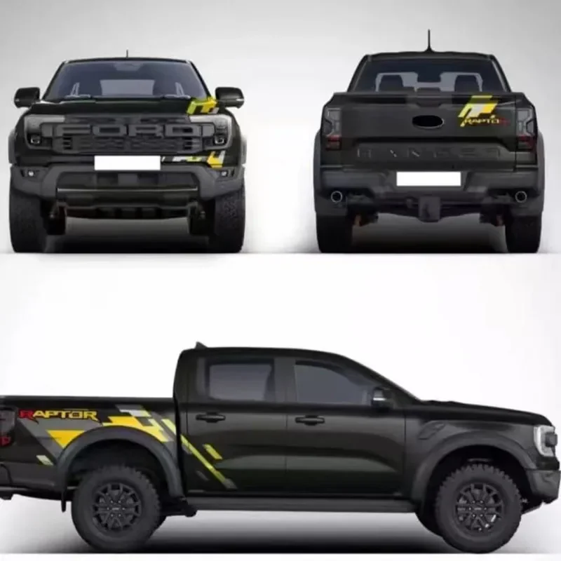 Car Vinyl sticker FOR Ford Ranger Raptor 2023＋ body rear trunk exterior decoration customized sports Decal