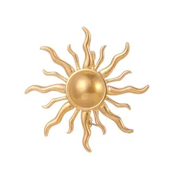 New Fashionable Luxury Design Sunflower Brooch Women's Exquisite, Versatile Coat Sweater Accessories