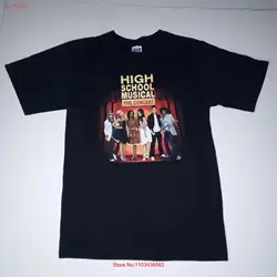 High School Musical The Concert T shirt Black Small Y2K Double Sided maniche lunghe o corte