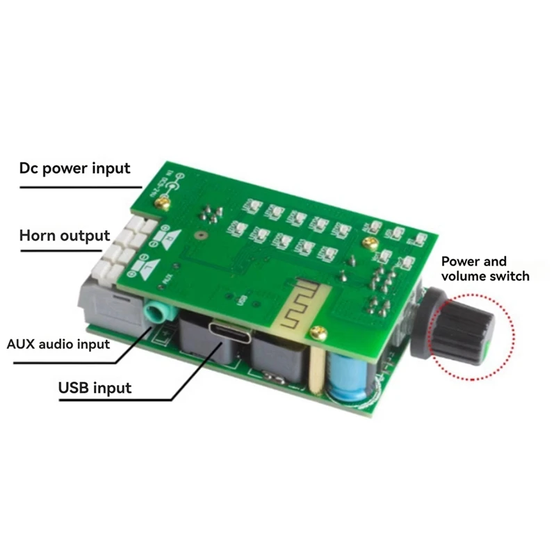 TPA3116 Bluetooth 5.0 Audio Module Hifi Level 2.0 Amplifier Board 2X50w Digital Audio Release