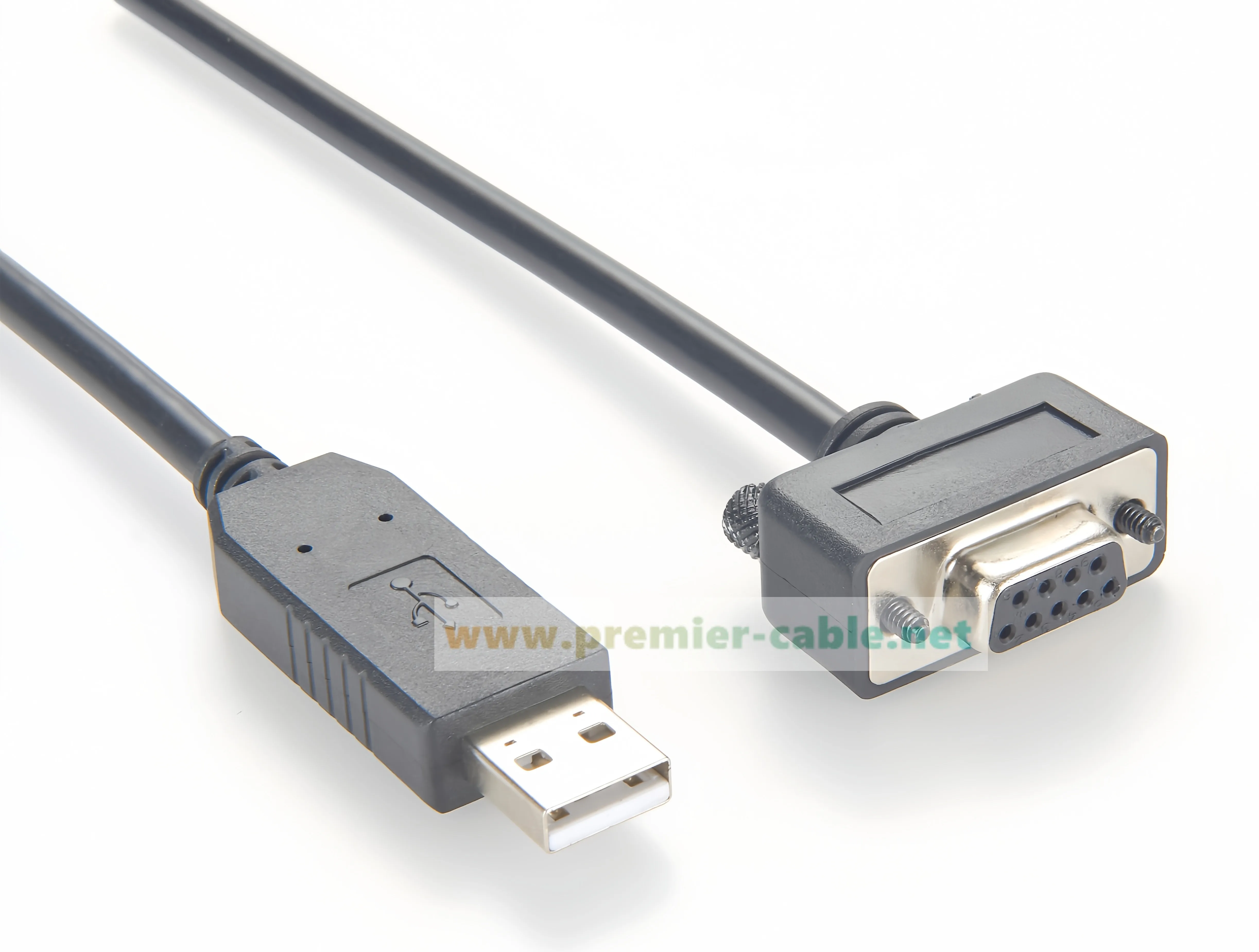 USB-auf-RS232-Seriellkabel mit niedrigem Profil, DB9-schlankes serielles RS232-DB9-Buchse-Adapterkabel mit FTDI-Chip, USB-auf-COM-Port-Kabel – Detail 7