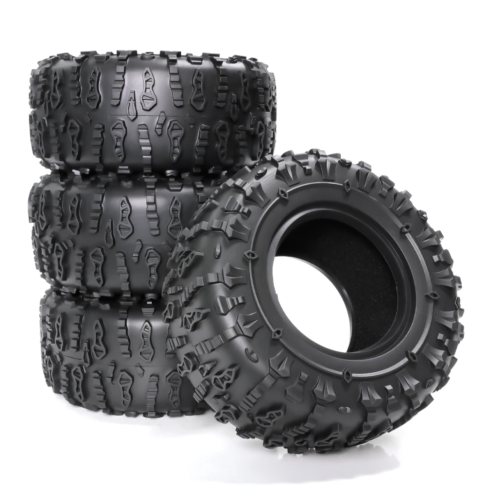 4 szt. 2.6 opony do kół gumowa opona dla 1:10 samochód zdalnie sterowany RC osiowy SCX10 rrr10 RBX10 Wraith 90056 90045 90031 90020 YETI