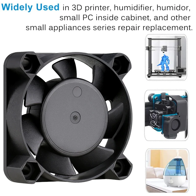 Gdstime 40mm Lüfter DC 5V 12V 24V 40MM*10MM Bürstenloser Lüfter 4CM Dual Ball Mini Lüfter 4010 Lüfter für 3D-Drucker Teile Kühlung – Detail 8