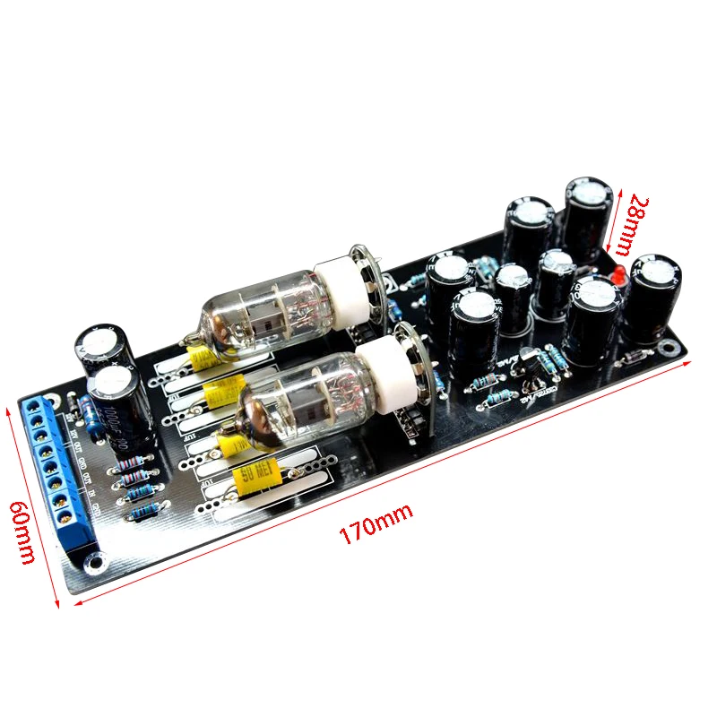 สาย6AK5 6J1 nvarcher บอร์ดเครื่องขยายเสียง Pre-Amp สำหรับ VCD CD DVD พลังเสียงดิจิตอล