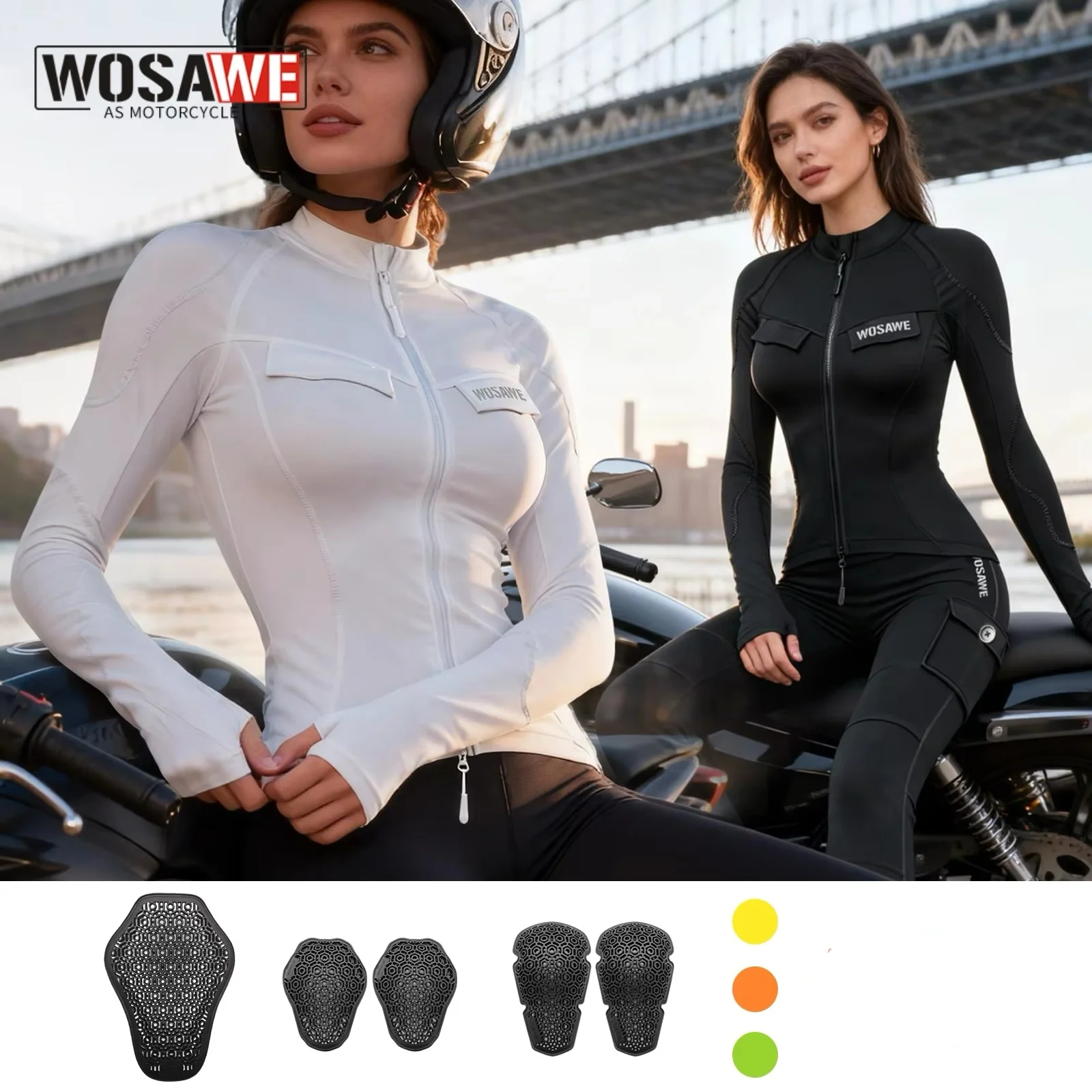 

WOSAWE Motorcycle Jacket Women Summer Mesh Breathable Motorbike Racing Jacket Biker Riding Clothing Motocross Jacket