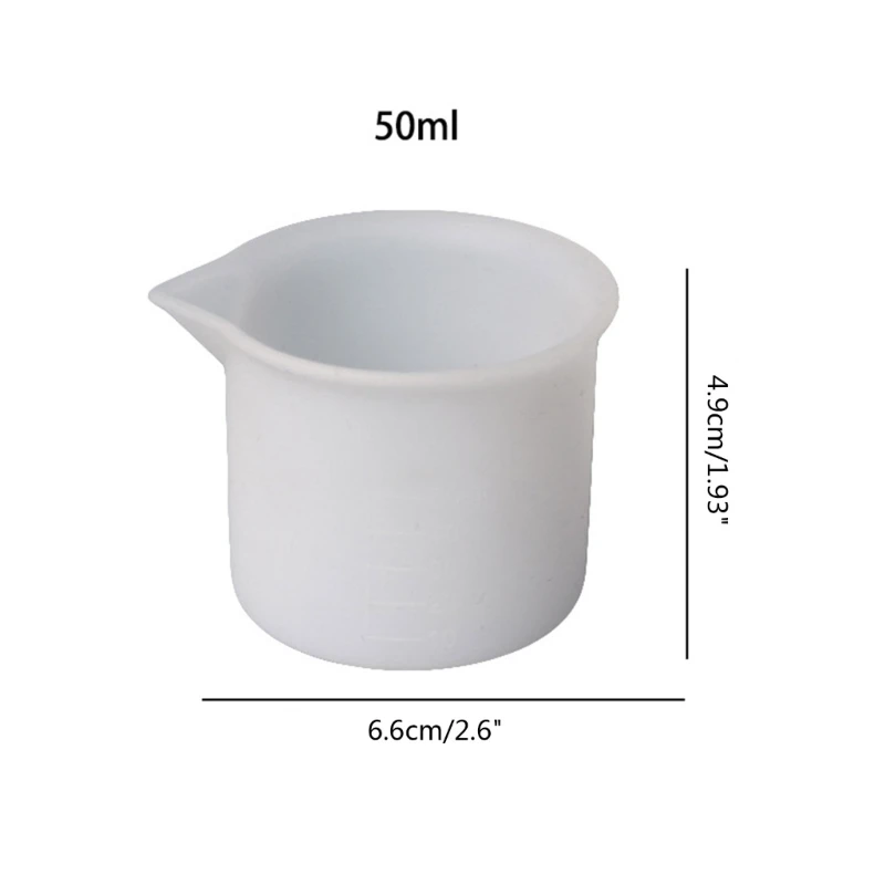 E15E Mixing Cups for Resin Silicone Measuring Cups 50ml Epoxy Resin Mixing Cup