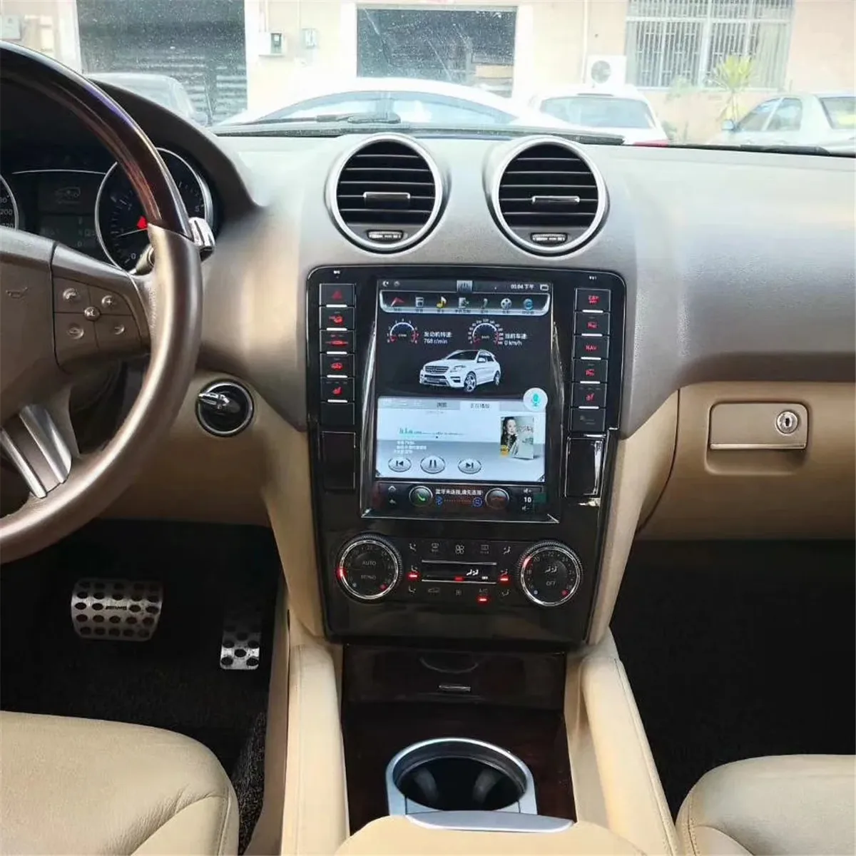 Carplay Audio For Mercedes Benz ML W164 W300 ML350 ML450 ML500 GL X164 G320 GL350 GL450 GL500 Android 14 Car Touch Screen GPS