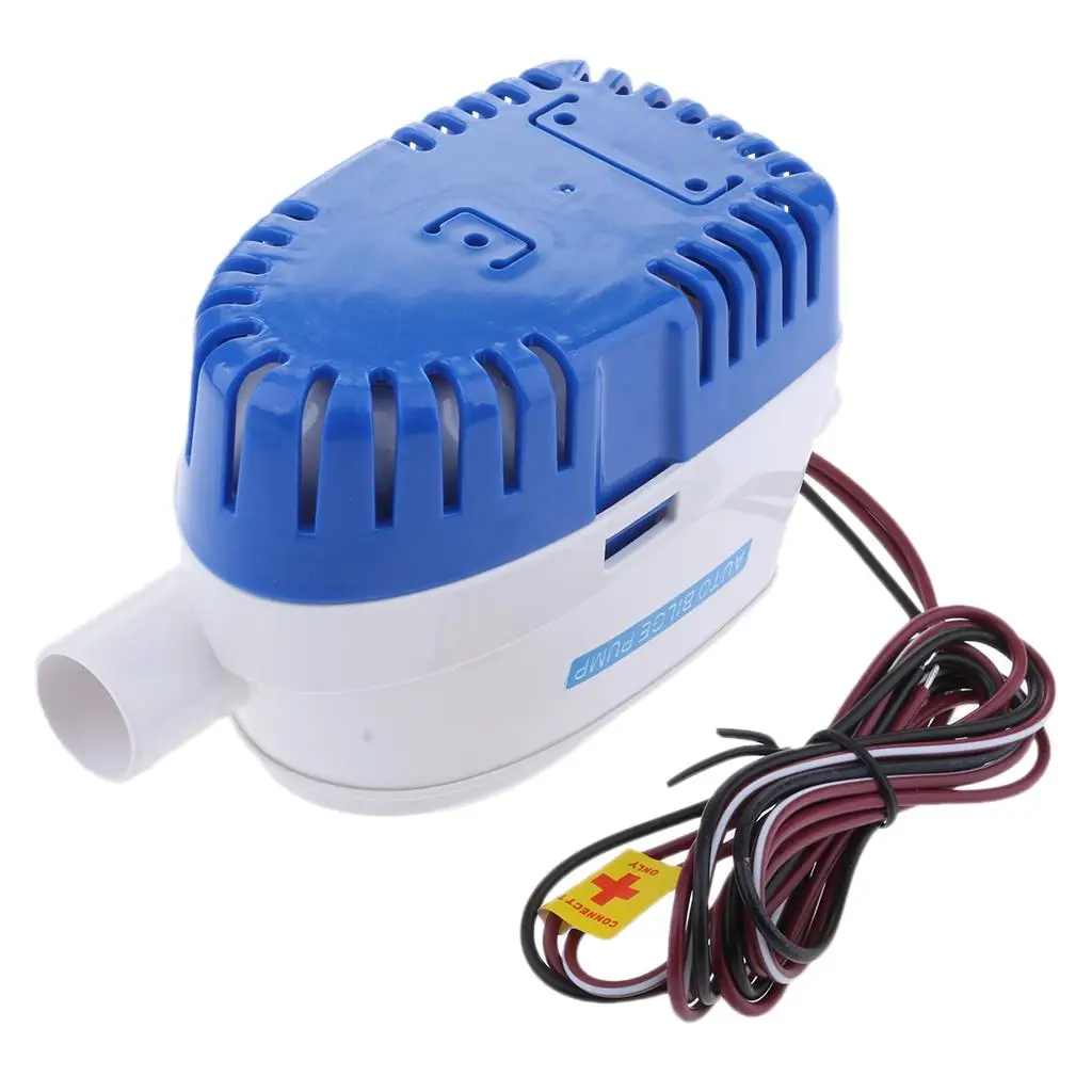 Efficient Marine Bilge Water Pump Fully Automatic Long Life Motor 12V 600GPH Submersible for Fishing Boat Yacht Camper