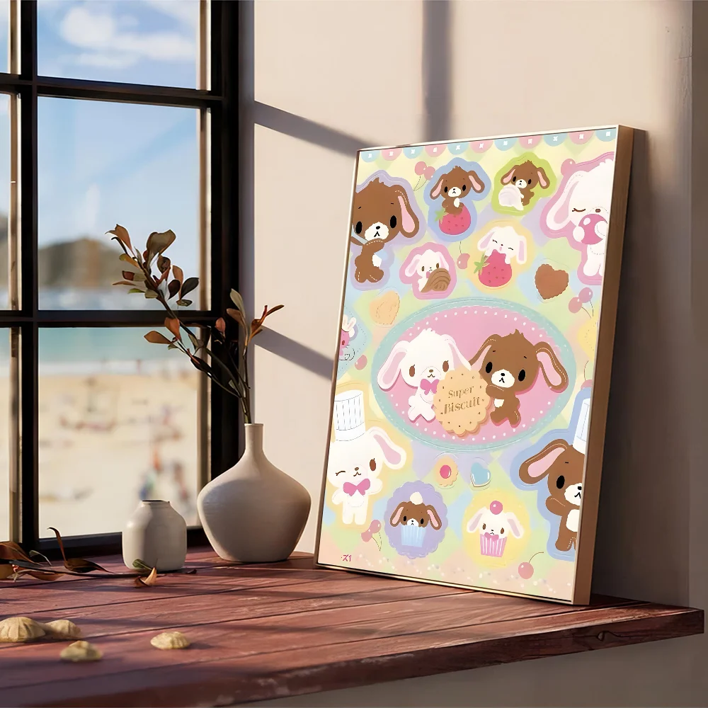 S_sugarbunnies Anime Kawaii Good Quality Poster Kraft Paper Prints Vintage Home Room Cafe Bar Art Wall Decor Aesthetic Painting
