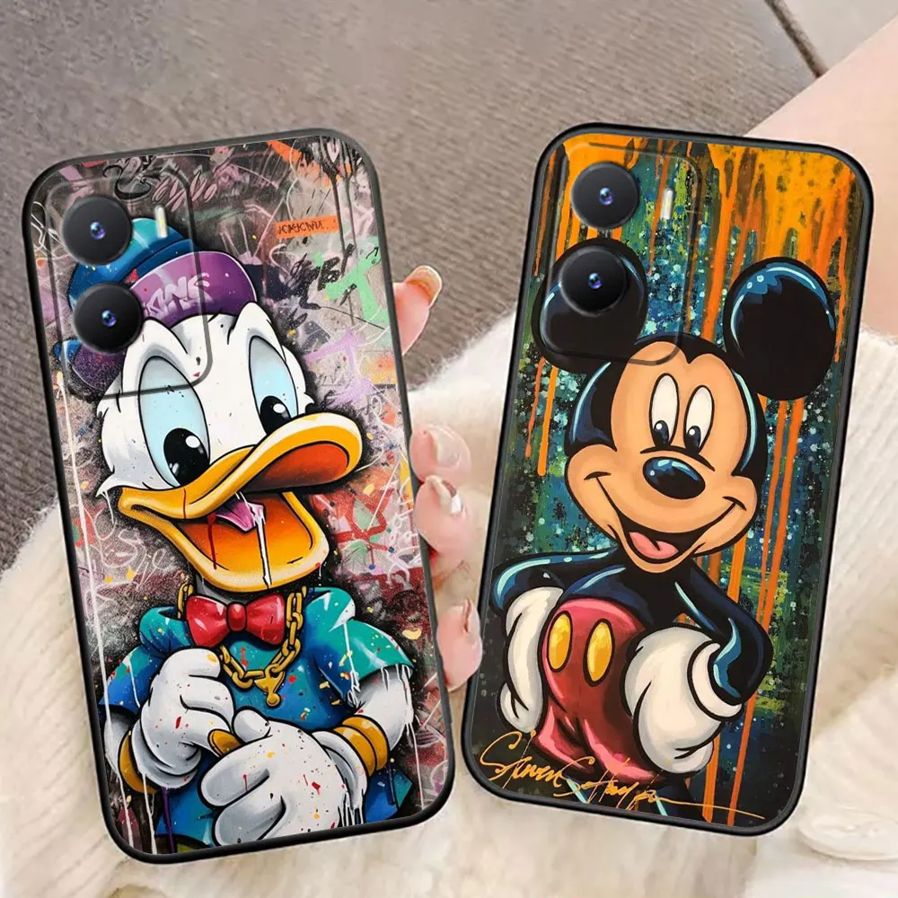 Disney Mickey Donald Duck Phone Case For VIVO Y93 Y78 Y72 Y51 Y50 Y36 Y33T Y31 Y22S Y21 Y20 Y19 Y17S Y16 Y15S Y11 Y02 Case Funda