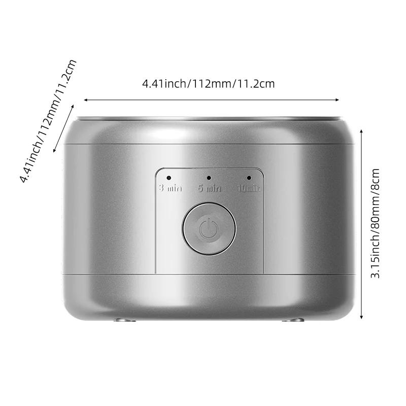 Macchina per la pulizia degli apparecchi ortodontici ad ultrasuoni 50KHZ USB ricaricabile per protesi Fermo Bocca Guard Allineatore, regalo perfetto
