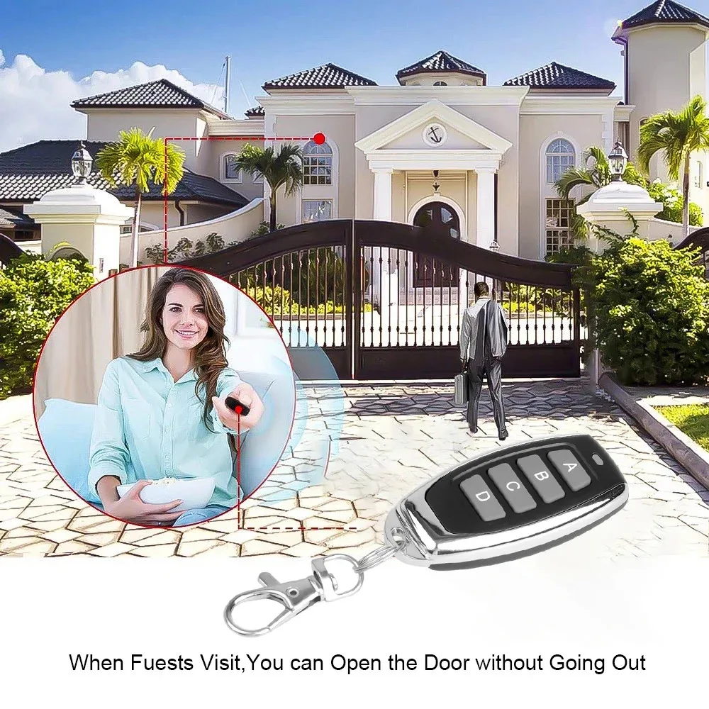 KEBIDU 1/3/5/7/10pcs RF Remote Control Key 433mhz Transmitter Cloning Duplicated Copy Learning Fix Code for Electric Garage Door