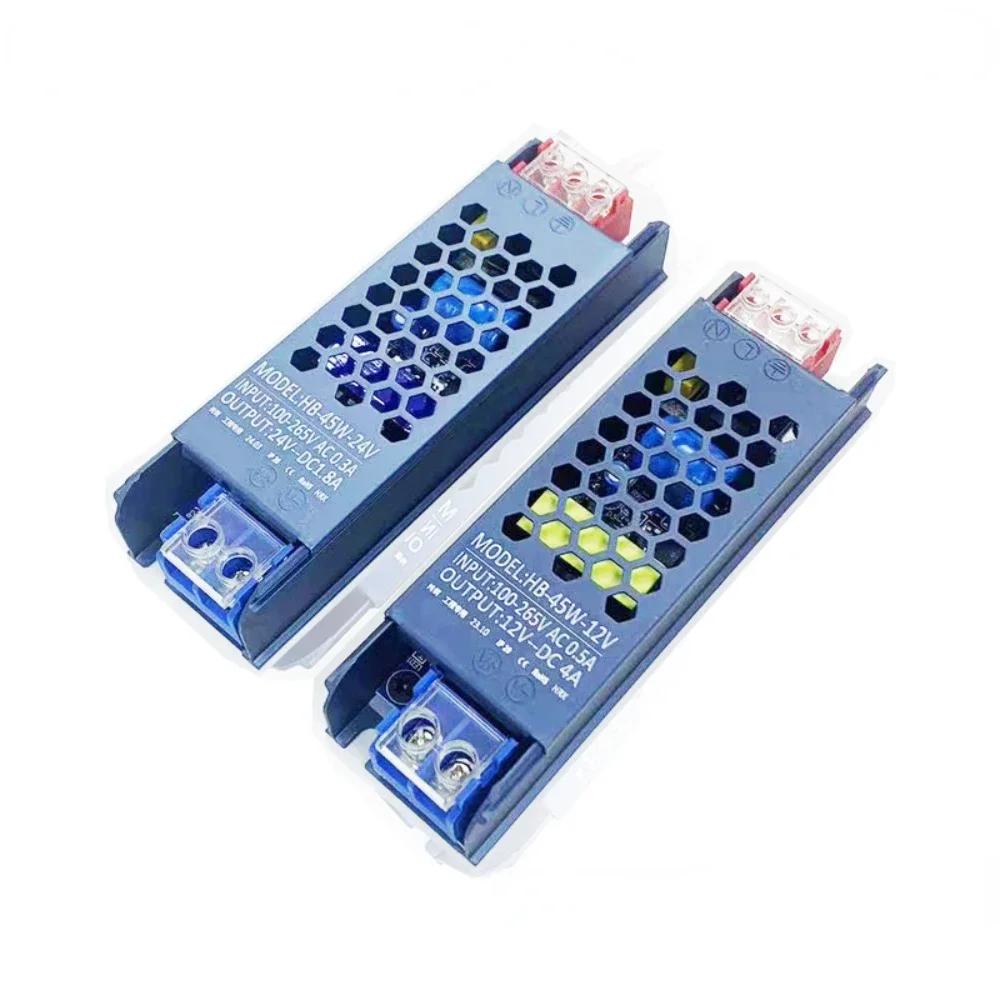 

AC110V 220V To DC12V 24V Transformer 60W 100W 200W 300W LED Driver Power Supply Super Thin Converter for LED Strip Light
