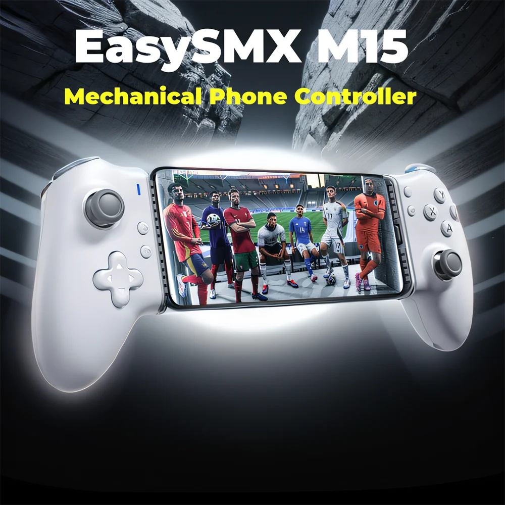 EasySMX M15 Mobile Phone Controller Type C Mechanical Gamepad for iPhone 15 Android Phone Cloud Gaming Xbox Game Pass Steam Link