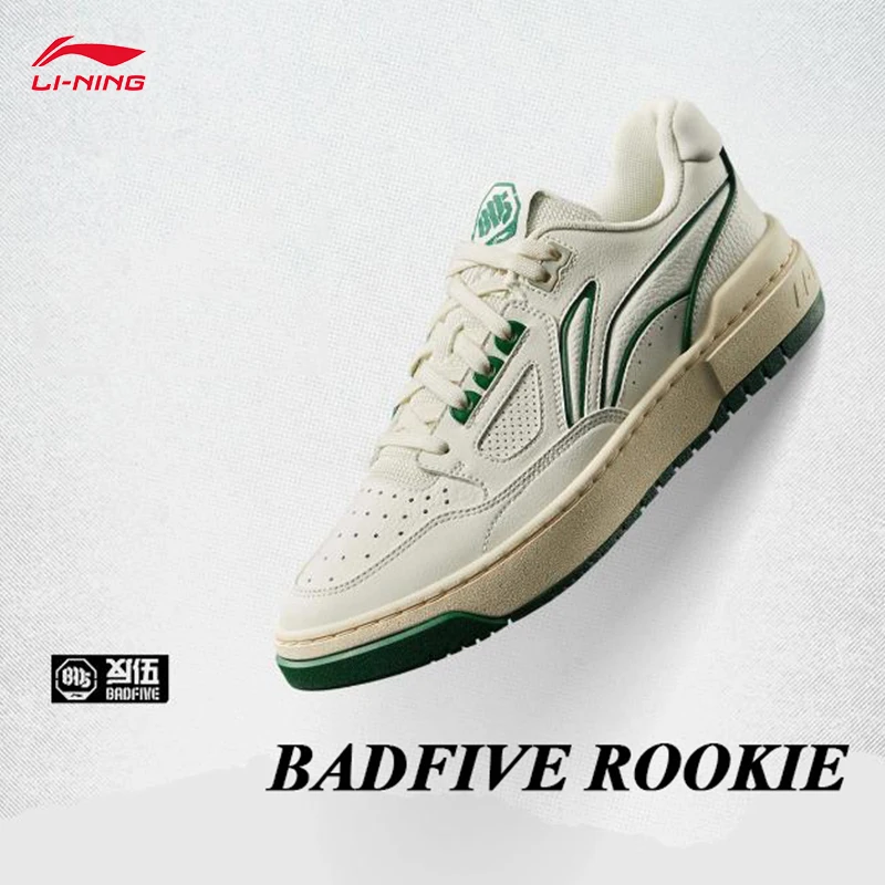 LI-NING BADFIVE ROOKIE Unisex board shoes Basketball Cultural shoes Comfortable Casual Versatile Shoes ABCV007