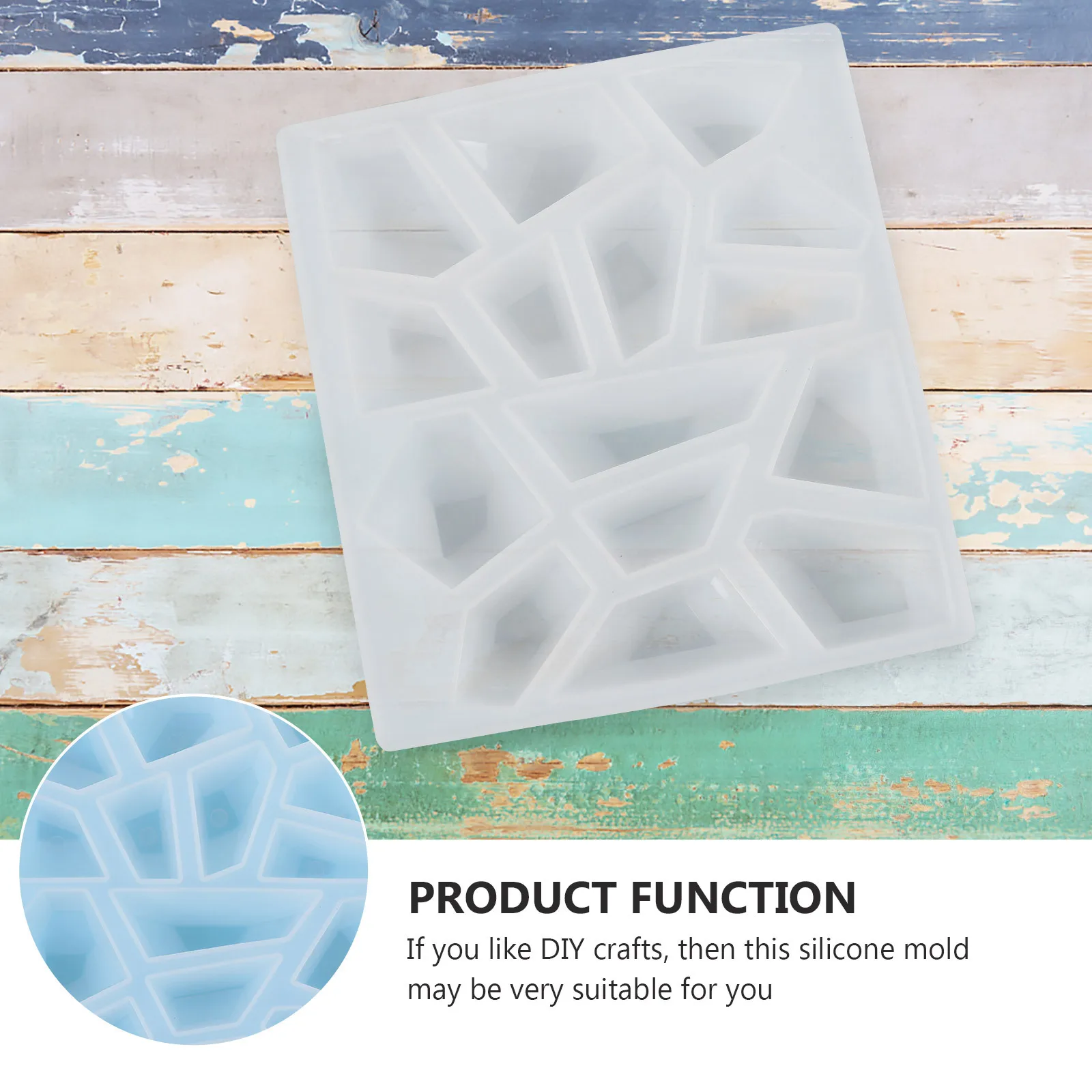 

DIY Silicone Mold Resin Casting Tools Irregular Stones Easy Release No Extra Cutting Edging Add Pigment Embellishments