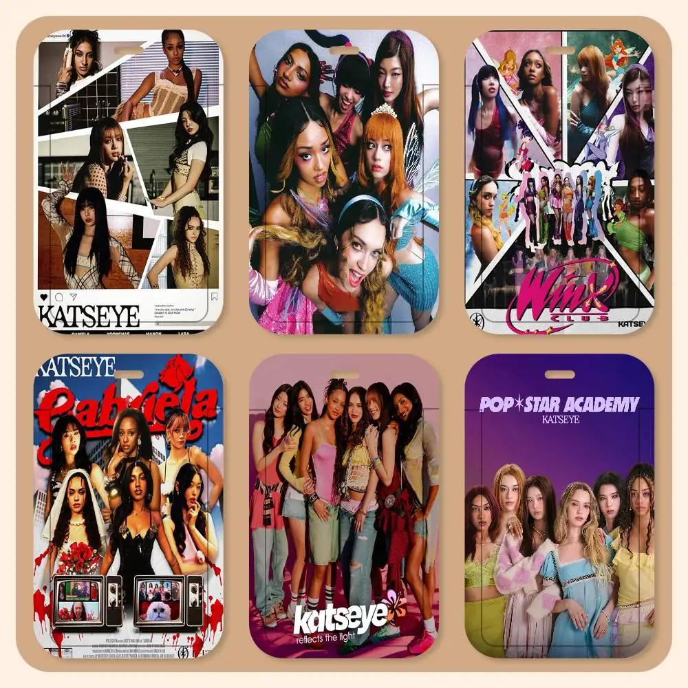 

Популярные корейские K-pop держатели для карт K-Katseye: шнурки-держатели для студенческих удостоверений, держатели для карт на шею, держатели для карт контроля доступа