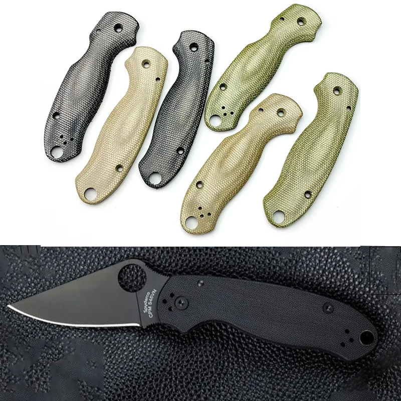 3 цвета, нож, ручка Микарты, весы, нашивки для Spyderco Para3 C223 Paramilitary3, ручка, замена аксессуаров, часть 3 цвета, нож, ручка Микарты, весы, нашивки для Spyderco Para3 C223 Paramilitary3, ручка, замена аксессуаров, часть