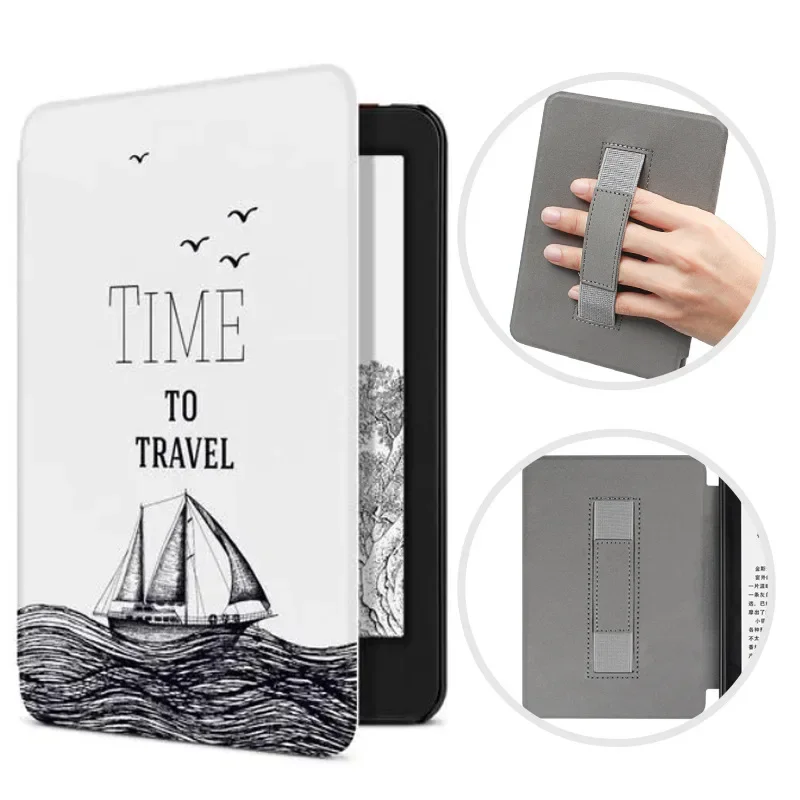 Für kindle paper white 7. 6. 5. Generation Fall 6 Zoll pu Ledertasche mit Hands ch laufe dp75sdi ey21 Papier weiß 3 2 1 Abdeckung