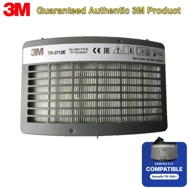 3M TR-3712E P3 Filter for Versaflo TR-300 TR-315E+ PAPR Motor Kit Powered Air Purifying Respirator Particulate Filter Box