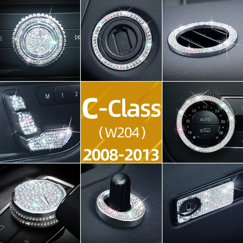 Automotive Interior Renovation Diamond Complete Set Decoration For Mercedes-Benz W204 refitted vehicle C180 C260C300 C200 Series