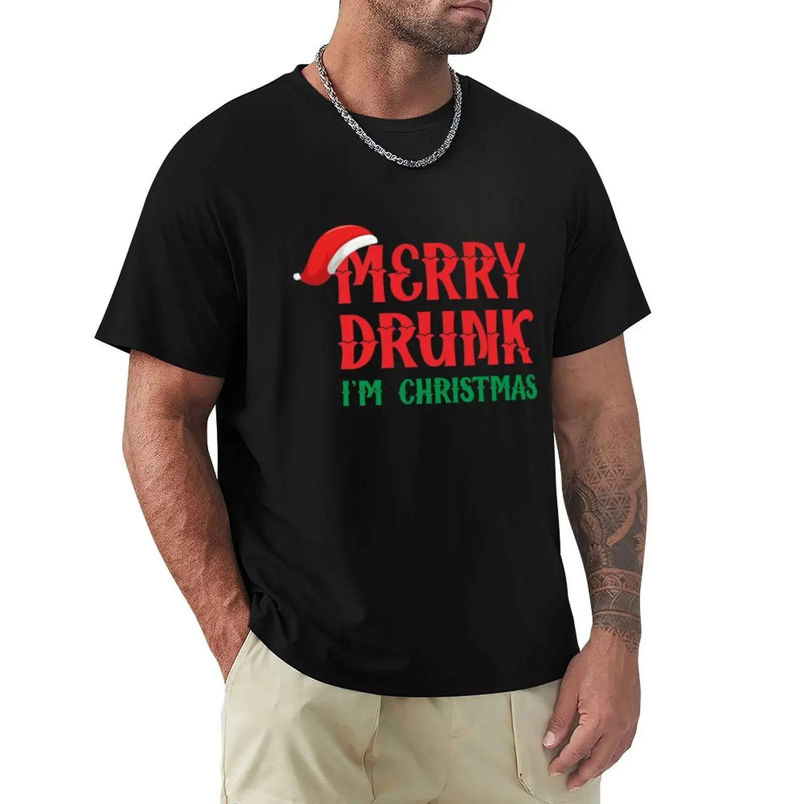 

Merry Drunk I'm Christmas , Funny Christmas Drinking Holiday Funny Gift, 2021 T-Shirt