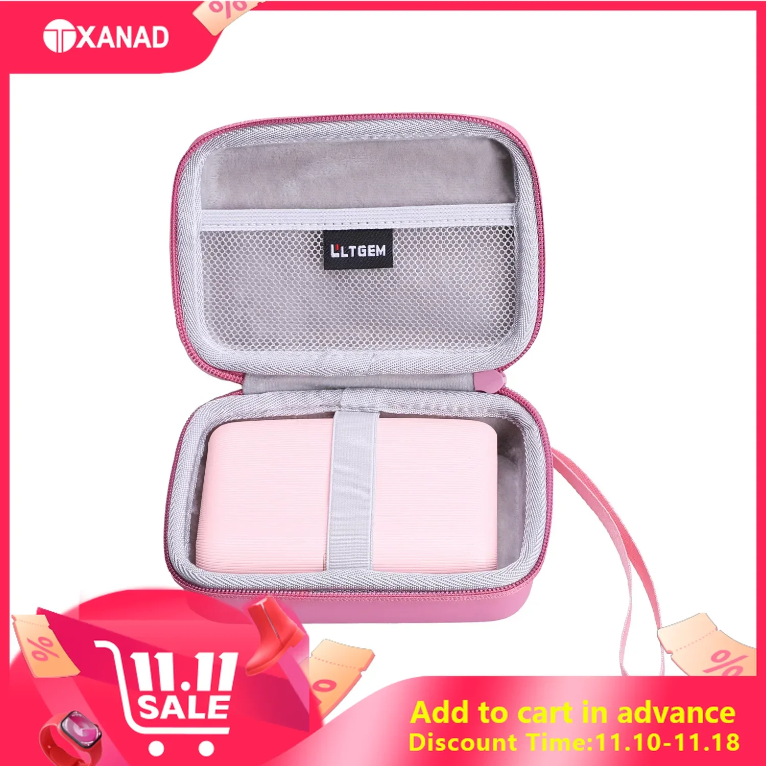 

LTGEM EVA Hard Case for Fujifilm Instax Mini Link Smartphone Printer-Travel Carrying Storage Bag